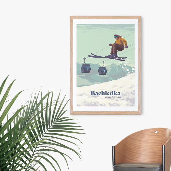 Bachledka Ski Resort Slovakia Travel Poster