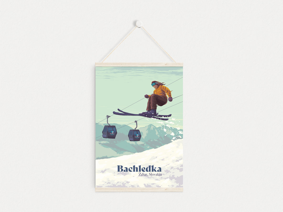 Bachledka Ski Resort Slovakia Travel Poster