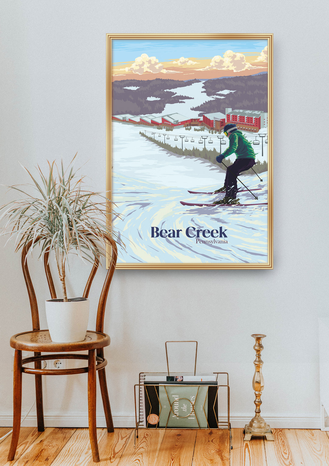 Bear Creek Ski Resort Travel Poster