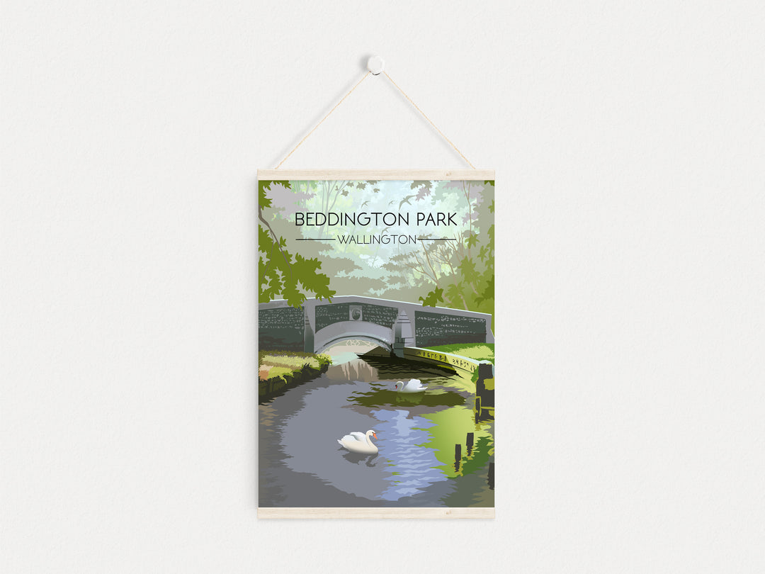 Beddington Park Wallington Travel Poster