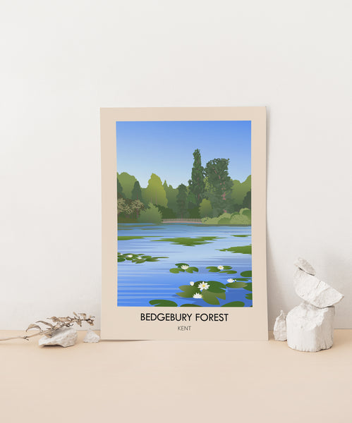 Bedgebury Forest Kent Travel Poster