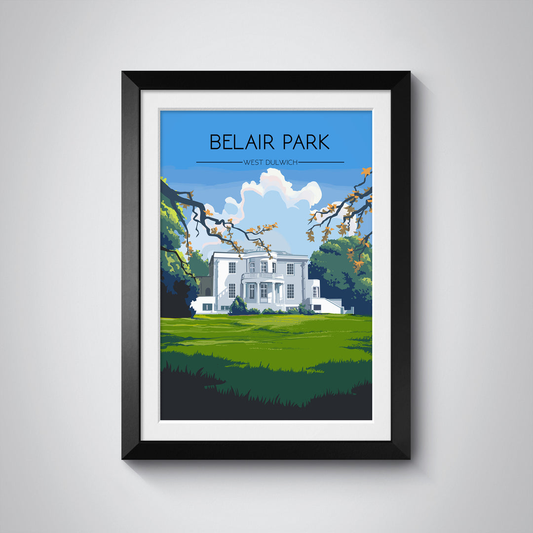 Belair Park West Dulwich London Travel Poster