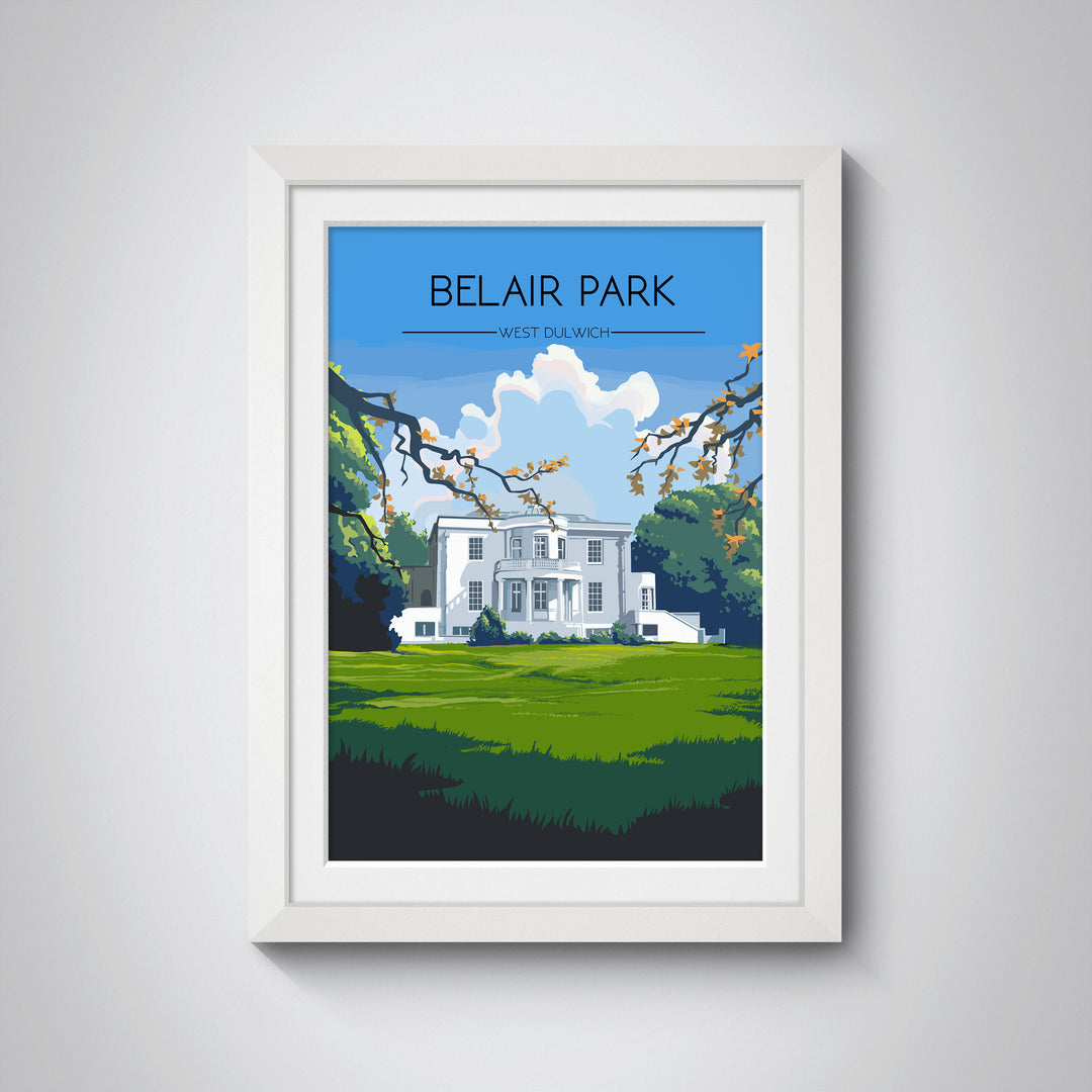 Belair Park West Dulwich London Travel Poster