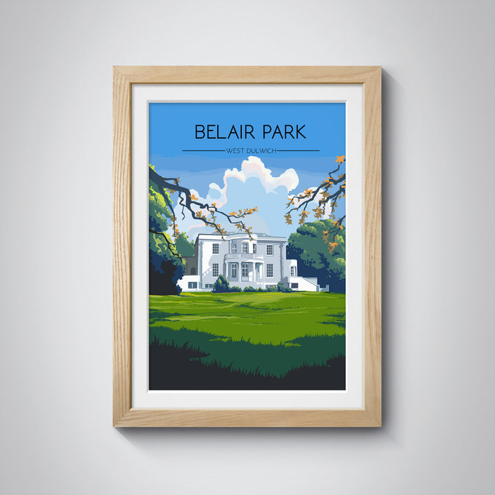 Belair Park West Dulwich London Travel Poster