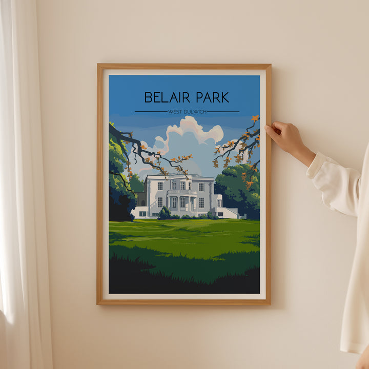 Belair Park West Dulwich London Travel Poster