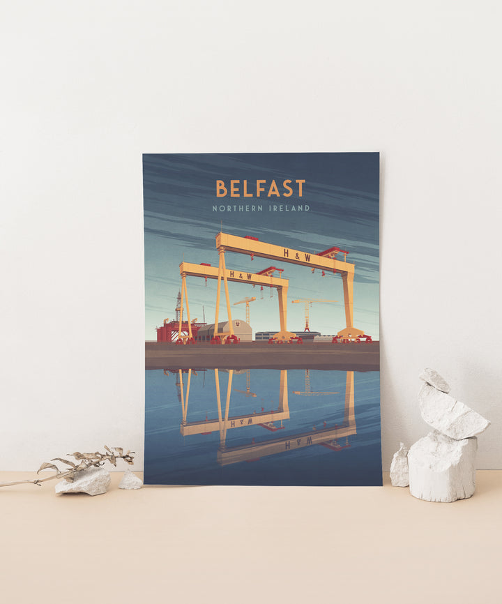 Belfast Northern Ireland Travel Poster