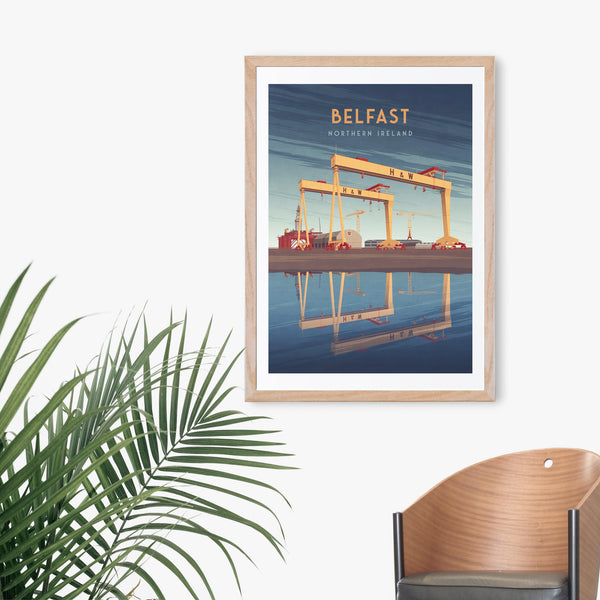 Belfast Northern Ireland Travel Poster