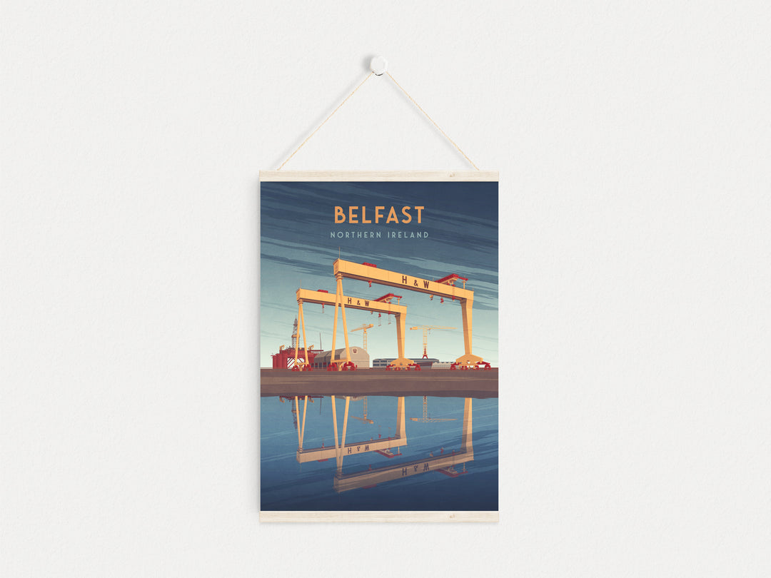 Belfast Northern Ireland Travel Poster