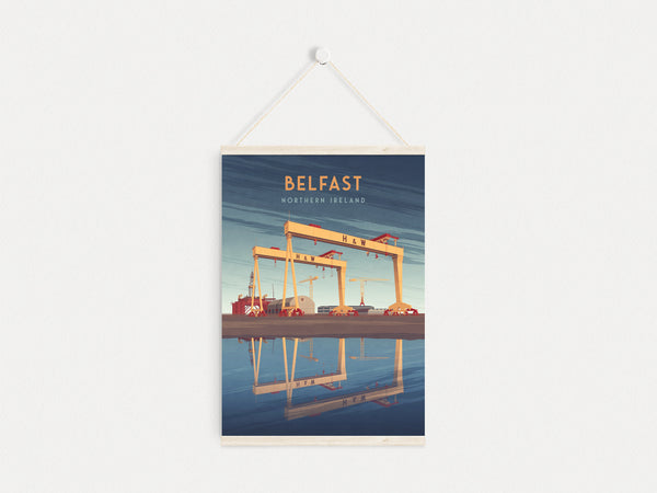 Belfast Northern Ireland Travel Poster