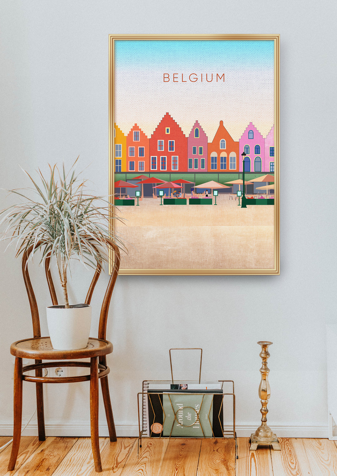 Belgium Minimal Travel Poster