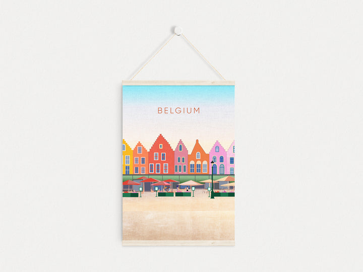 Belgium Minimal Travel Poster