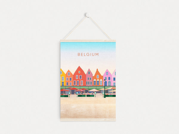 Belgium Minimal Travel Poster
