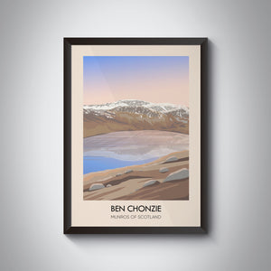 Ben Chonzie Munros Of Scotland Travel Poster