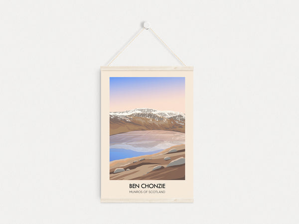 Ben Chonzie Munros Of Scotland Travel Poster