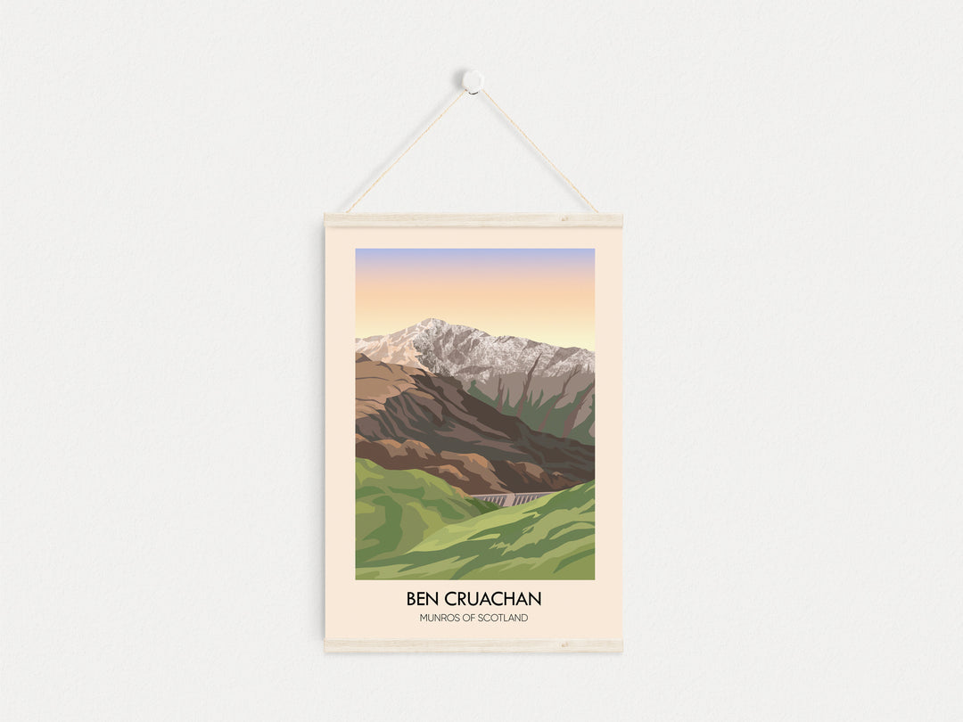 Ben Cruachan Munros of Scotland Travel Poster