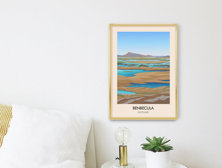 Benbecula Scotland Travel Poster