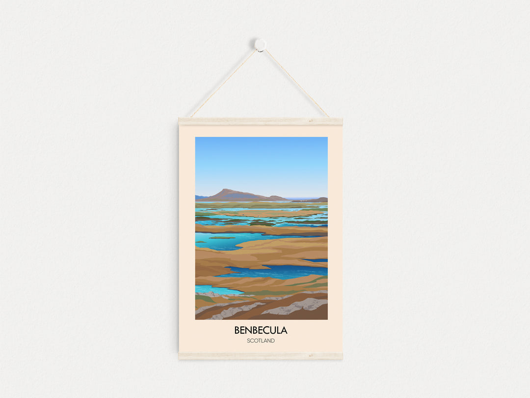 Benbecula Scotland Travel Poster