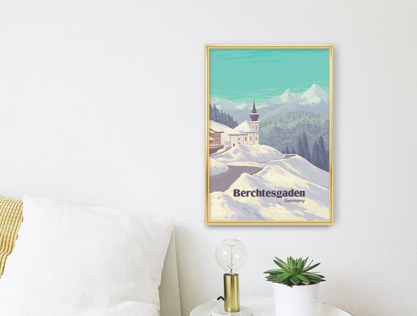 Berchtesgaden National Park Germany Travel Poster