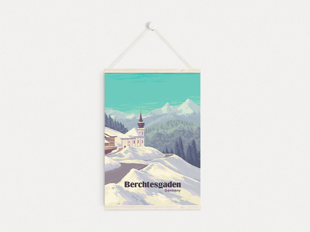 Berchtesgaden National Park Germany Travel Poster