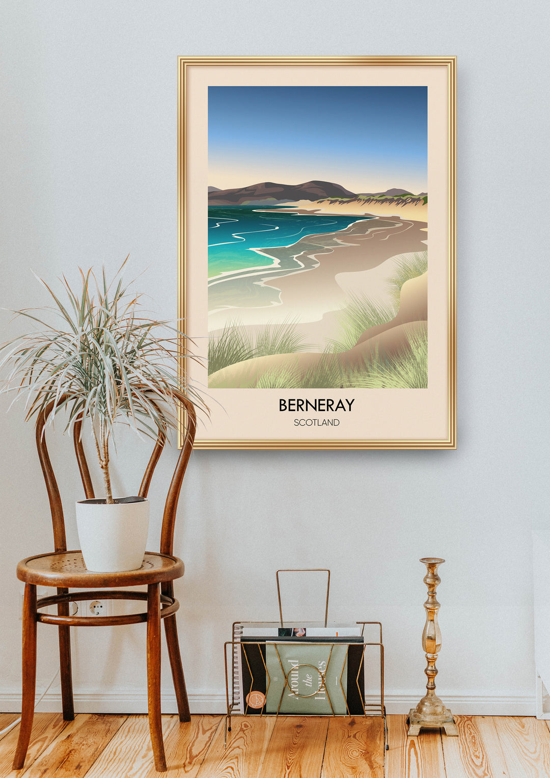 Berneray Scotland Travel Poster