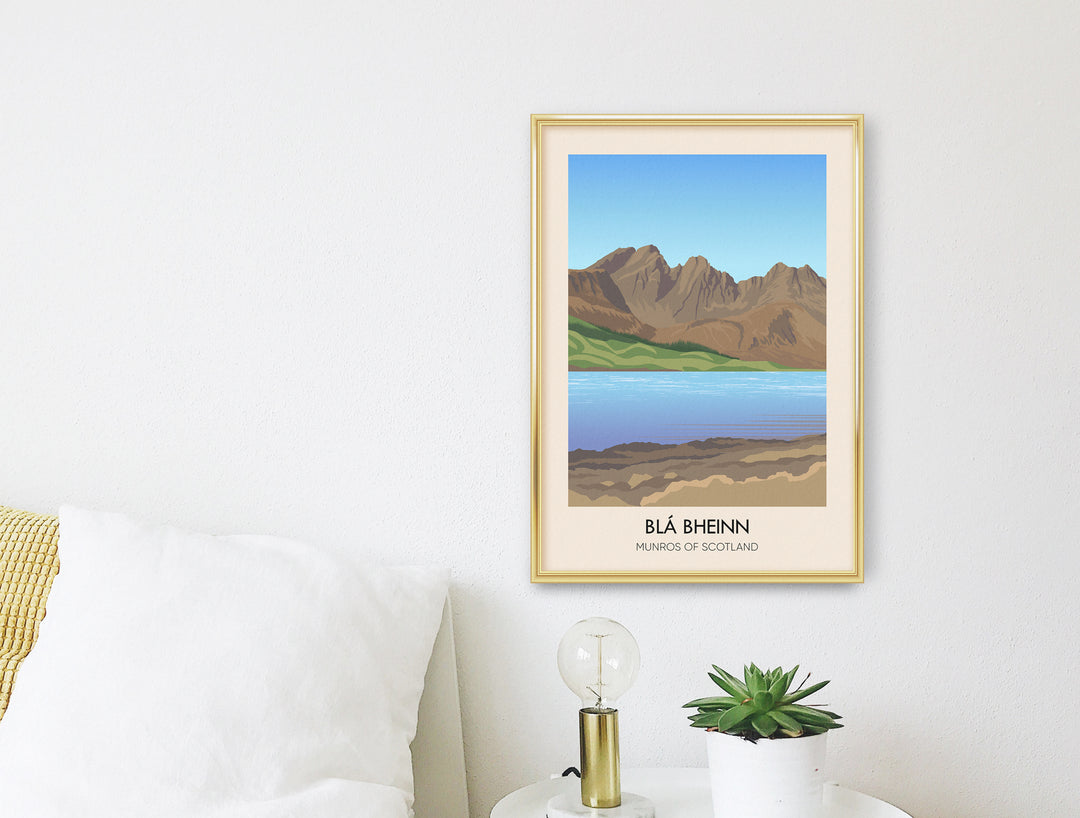 Bla Bheinn Munros of Scotland Travel Poster