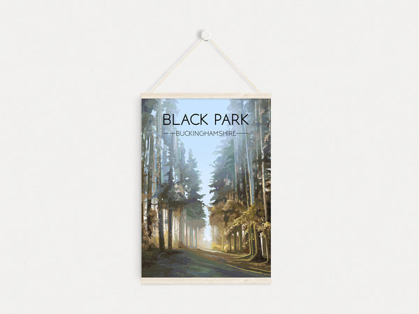 Black Park Buckinghamshire Travel Poster