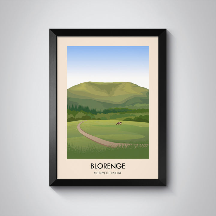 Blorenge Monmouthshire Wales Travel Poster