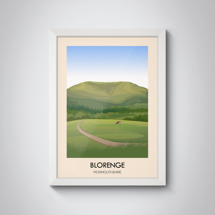 Blorenge Monmouthshire Wales Travel Poster