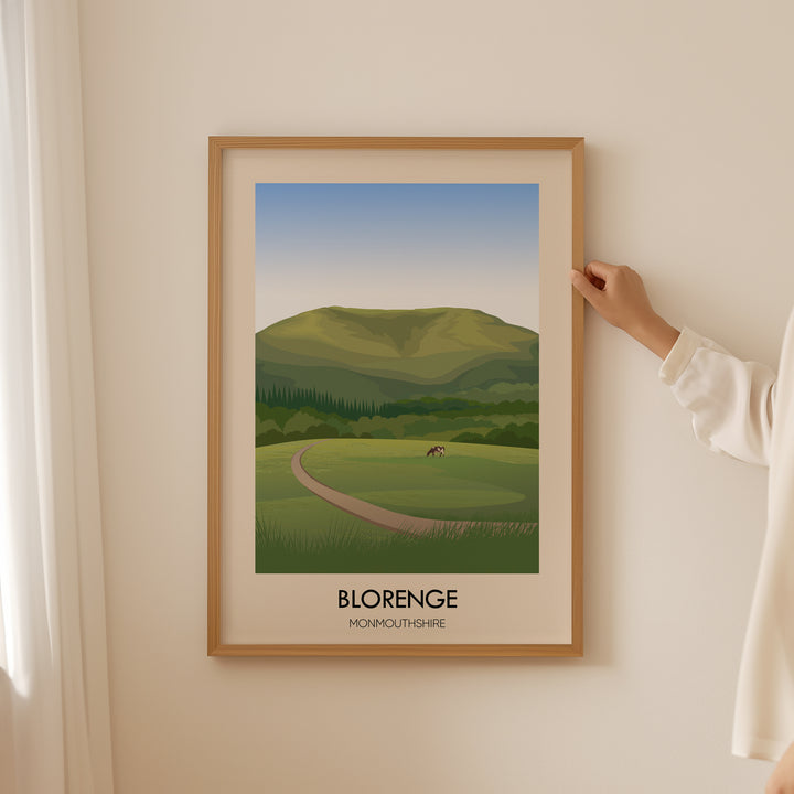 Blorenge Monmouthshire Wales Travel Poster