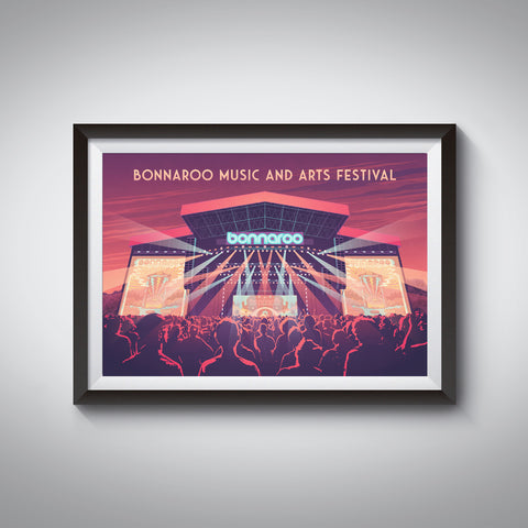 Bonnaroo Music Festival Travel Poster