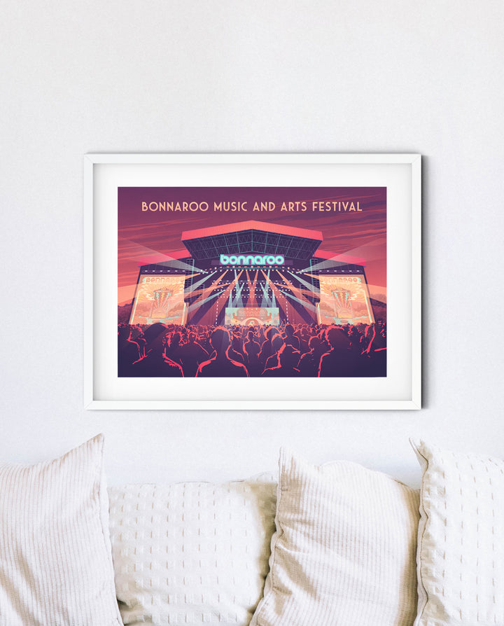 Bonnaroo Music Festival Travel Poster