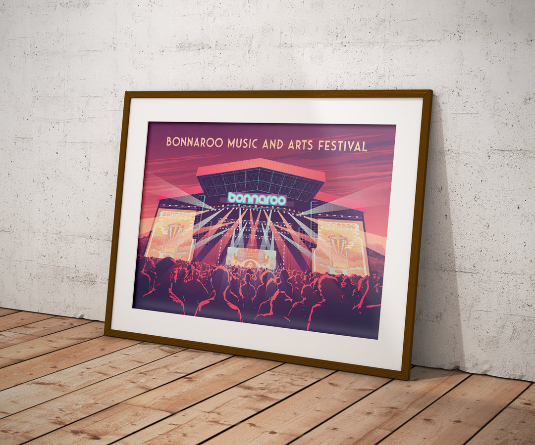 Bonnaroo Music Festival Travel Poster