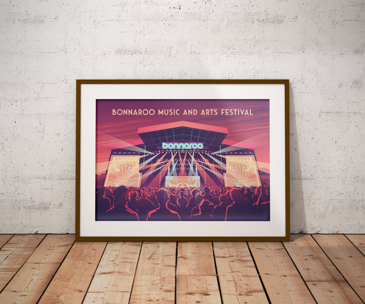 Bonnaroo Music Festival Travel Poster