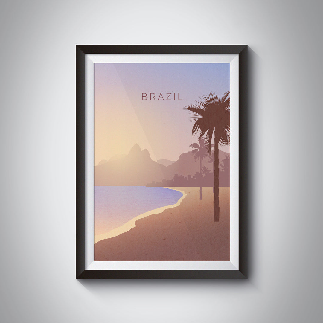 Brazil Minimal Travel Poster