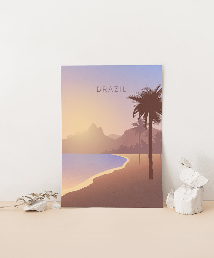 Brazil Minimal Travel Poster