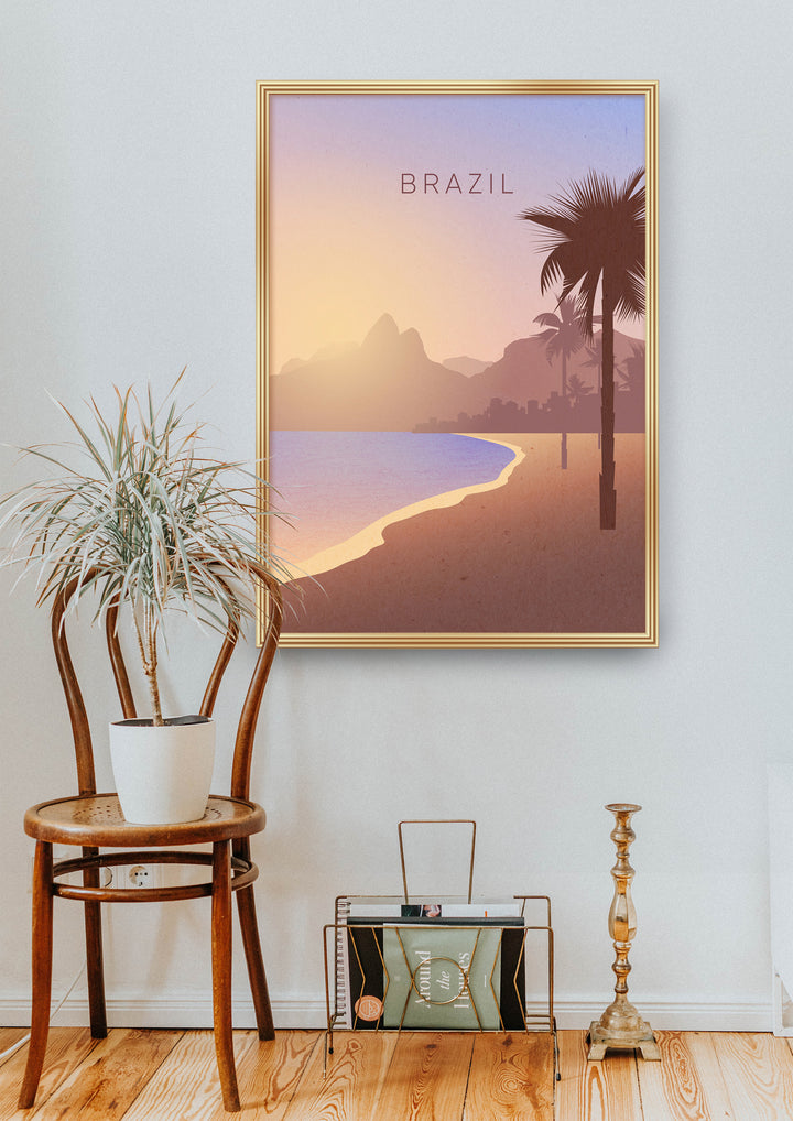 Brazil Minimal Travel Poster