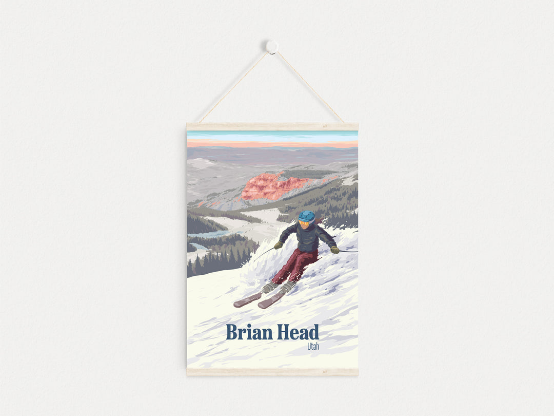 Brian Head Utah Ski Resort Travel Poster