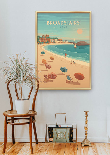 Broadstairs Seaside Travel Poster
