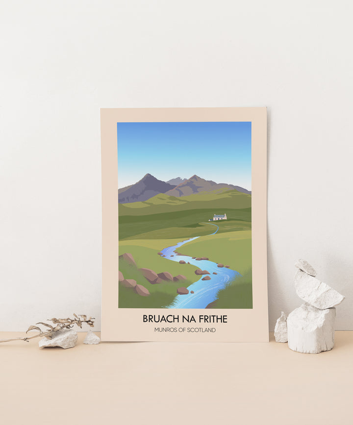 Bruach Na Frithe Munros of Scotland Travel Poster