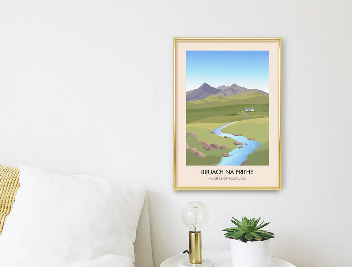 Bruach Na Frithe Munros of Scotland Travel Poster