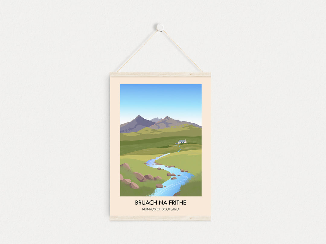 Bruach Na Frithe Munros of Scotland Travel Poster