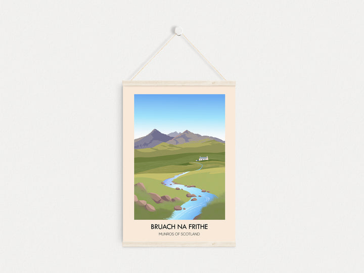 Bruach Na Frithe Munros of Scotland Travel Poster