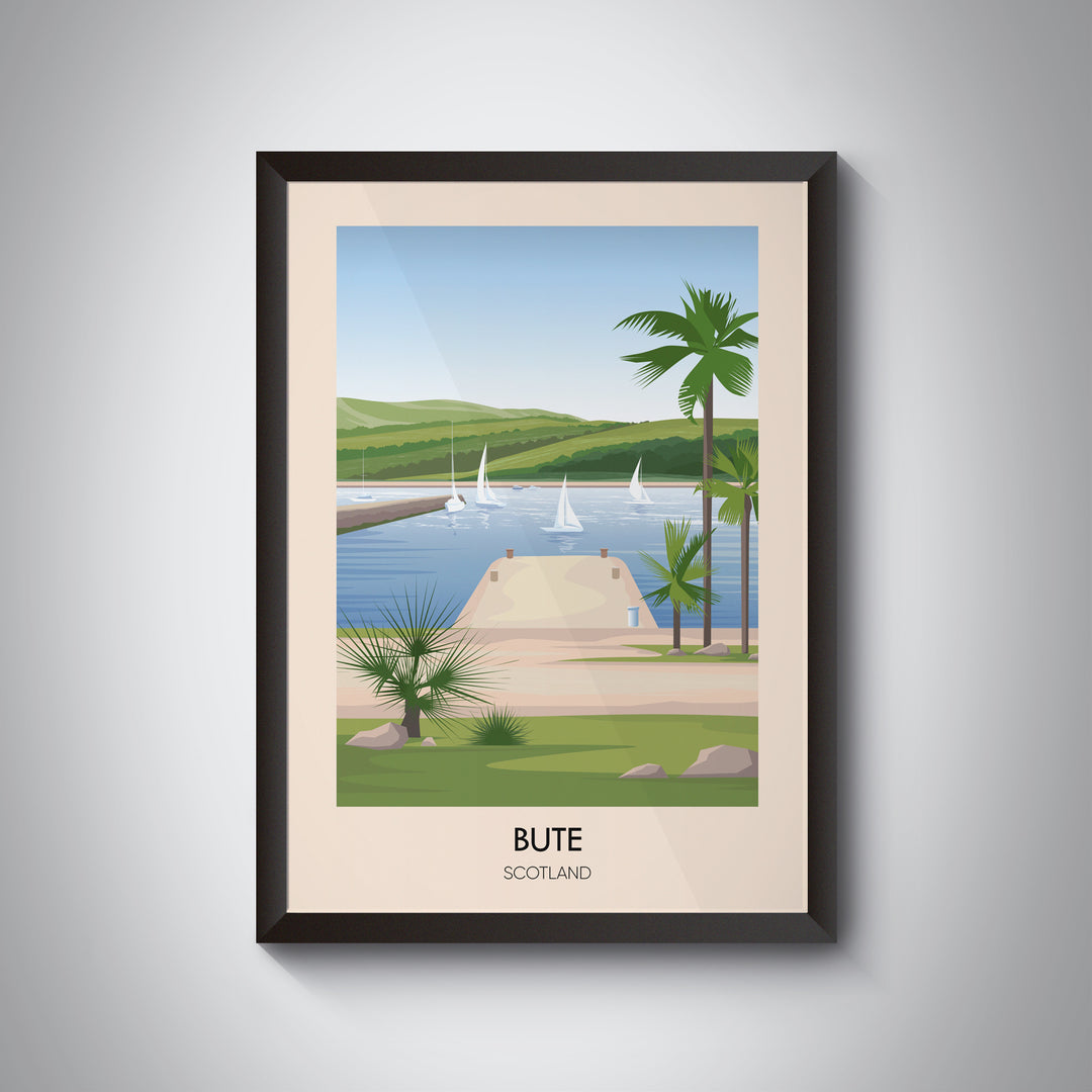 Bute Scotland Travel Poster