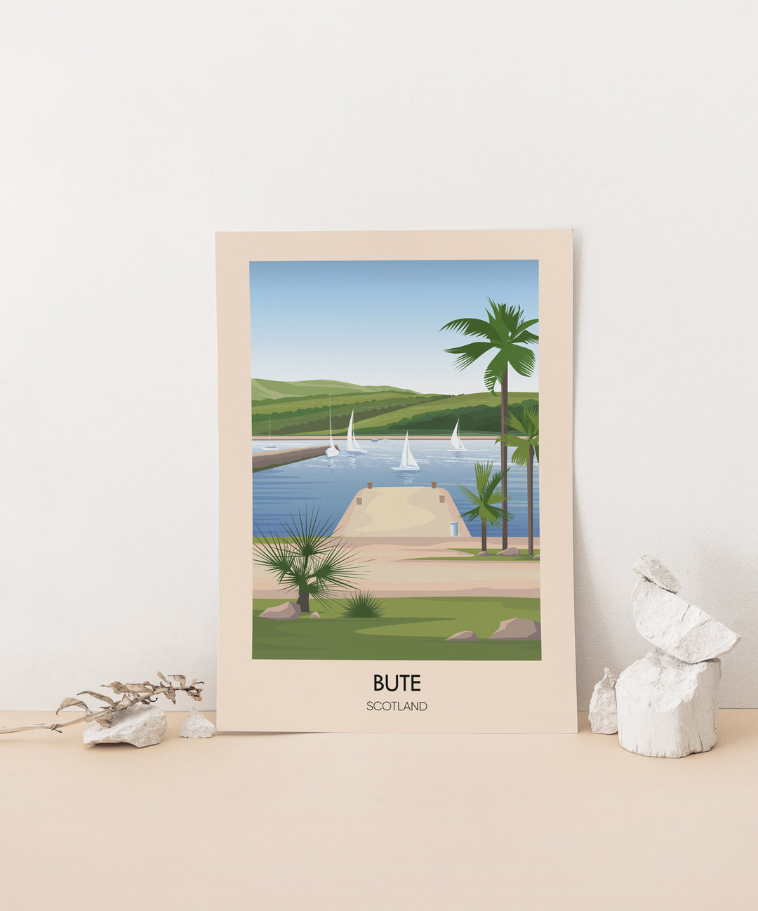 Bute Scotland Travel Poster