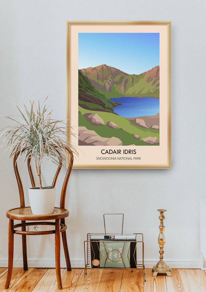 Cadair Idris Snowdonia Travel Poster