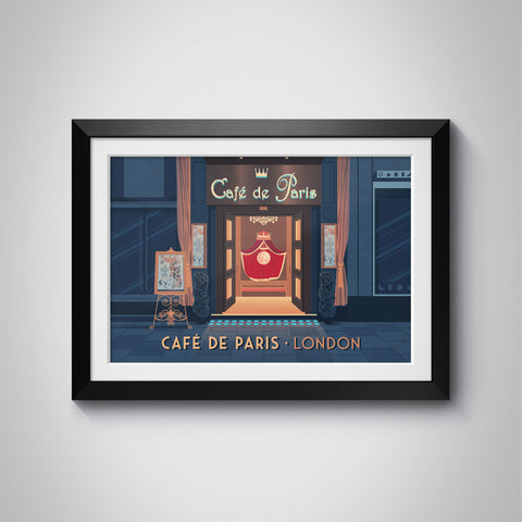 Cafe de Paris London Travel Poster