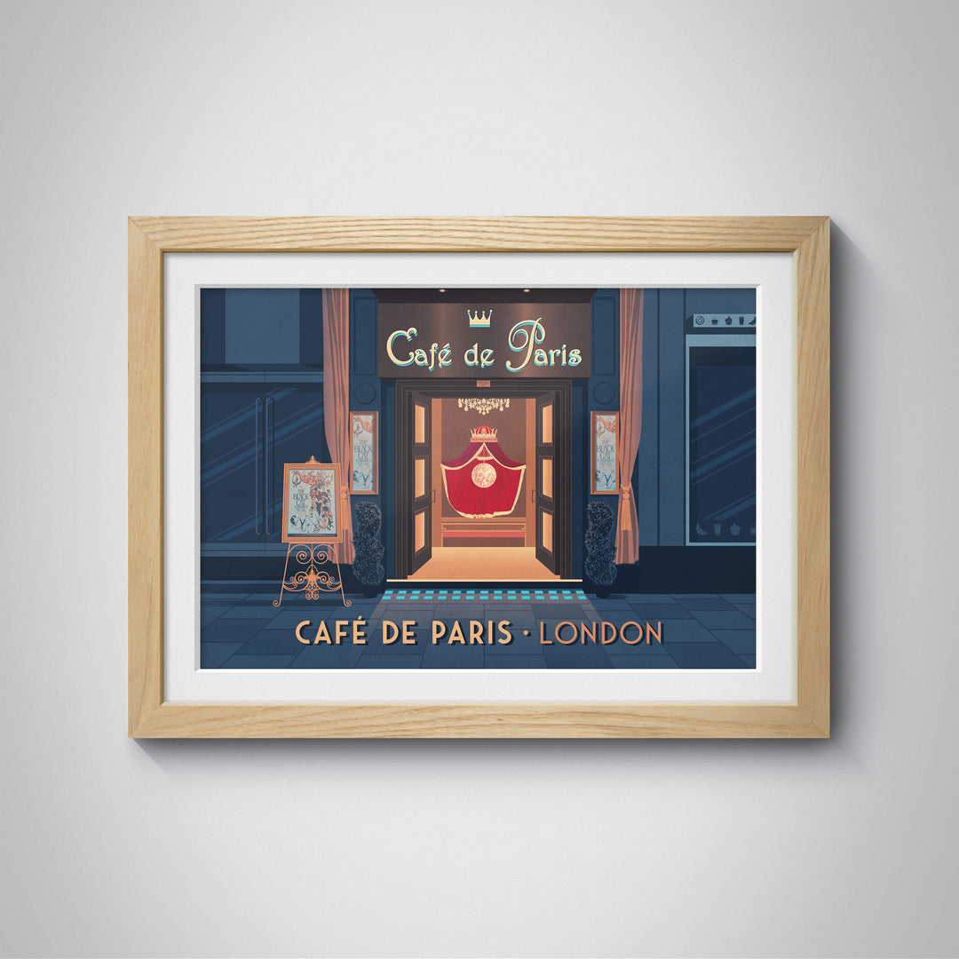 Cafe de Paris London Travel Poster