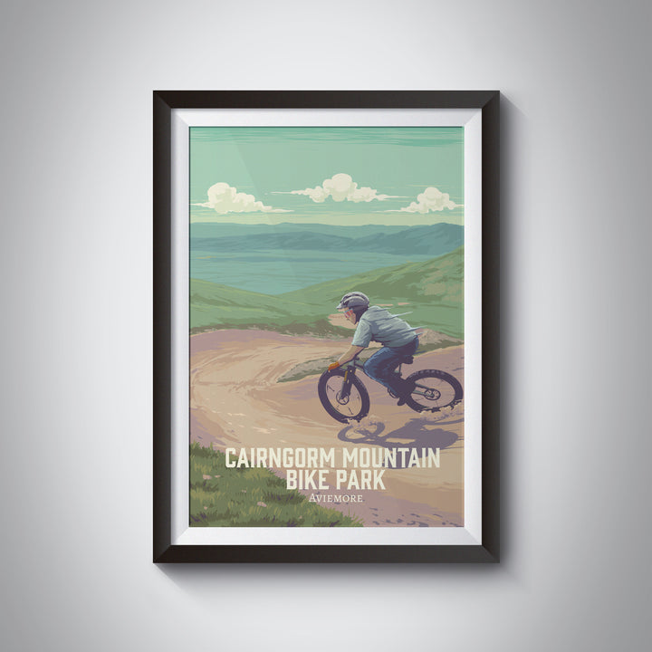 Cairngorm Mountain Bike Park Travel Poster