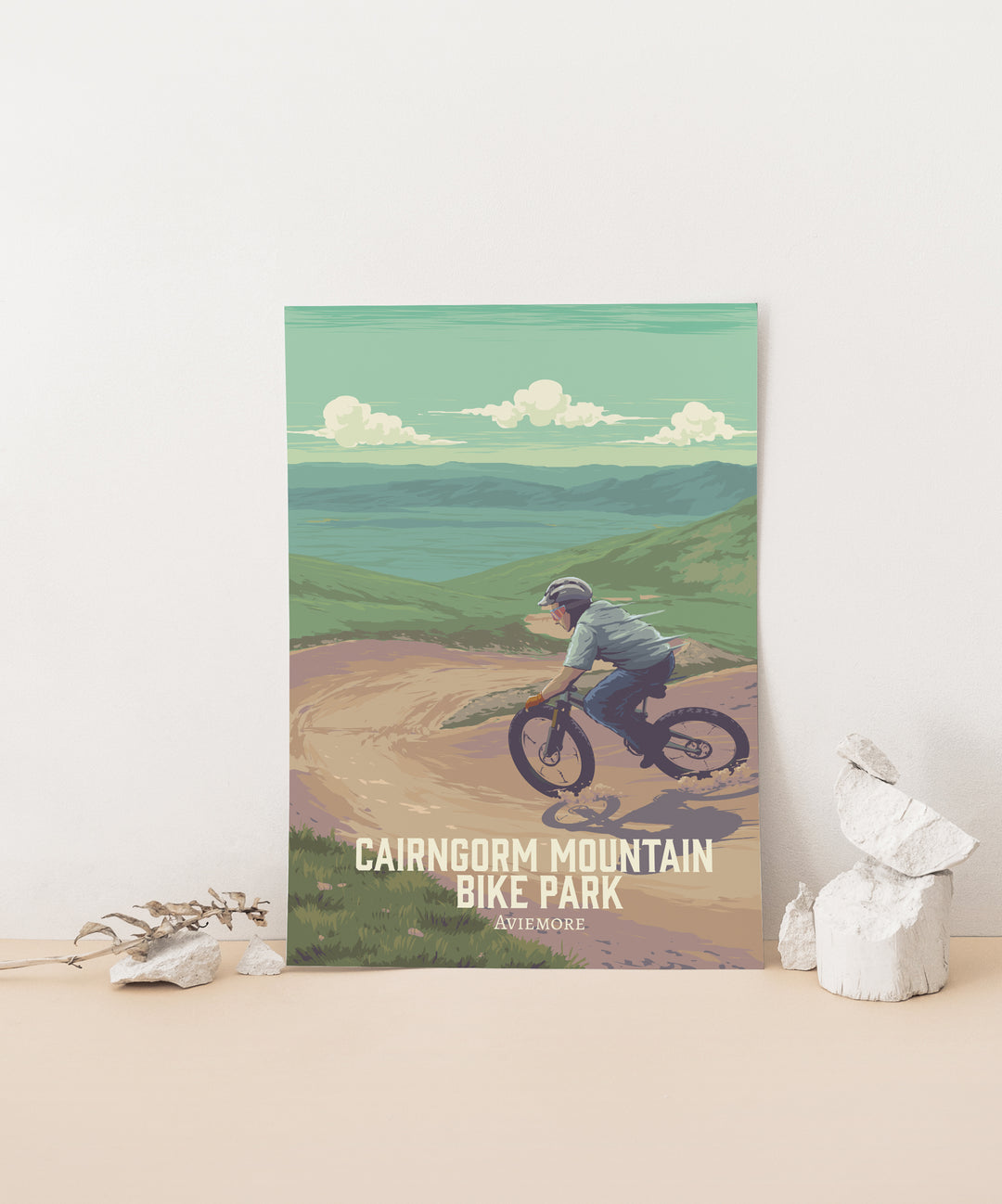 Cairngorm Mountain Bike Park Travel Poster