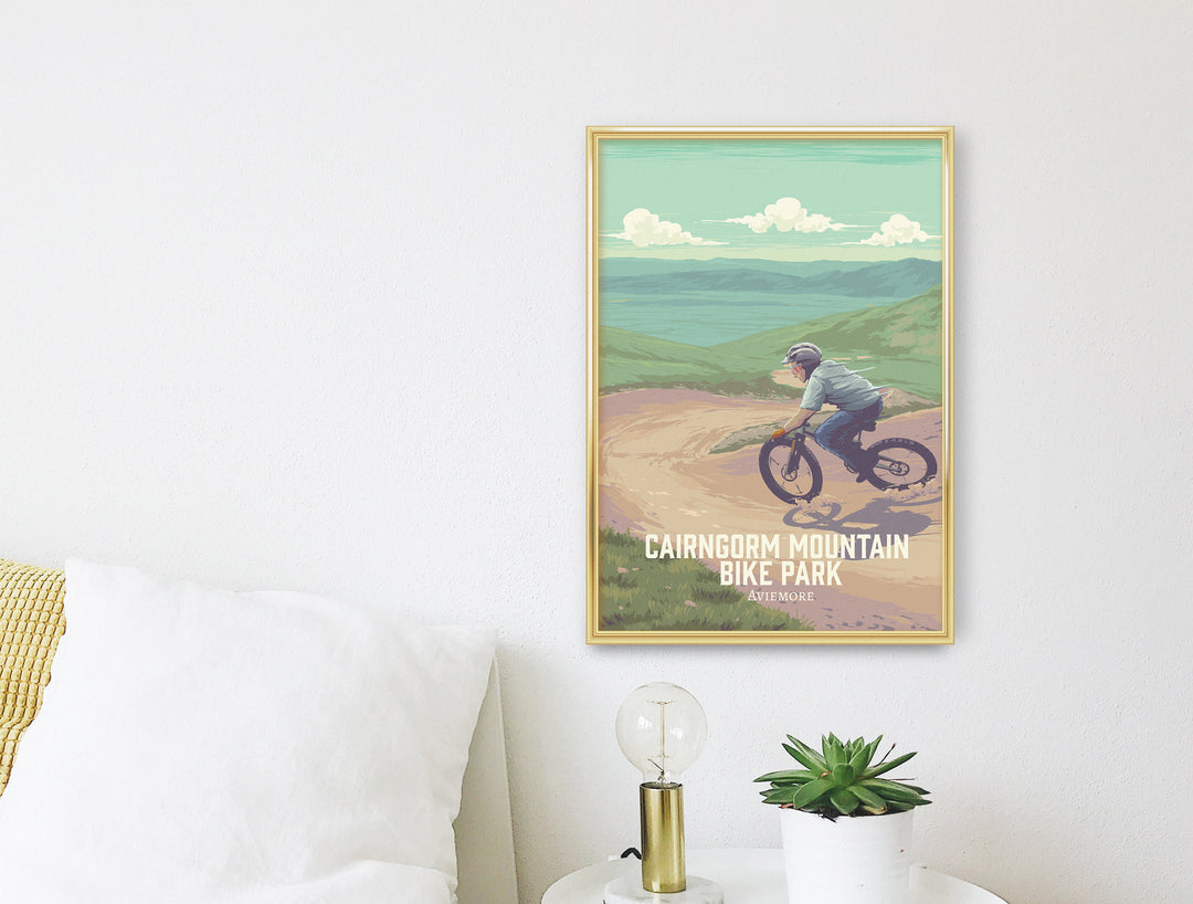 Cairngorm Mountain Bike Park Travel Poster